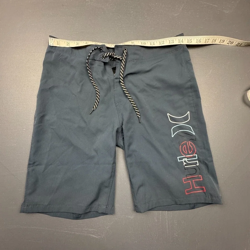 Hurley Mens Size 28 Gray Board Shorts Swim Trunks Stretch Surf Beachwear Outdoor